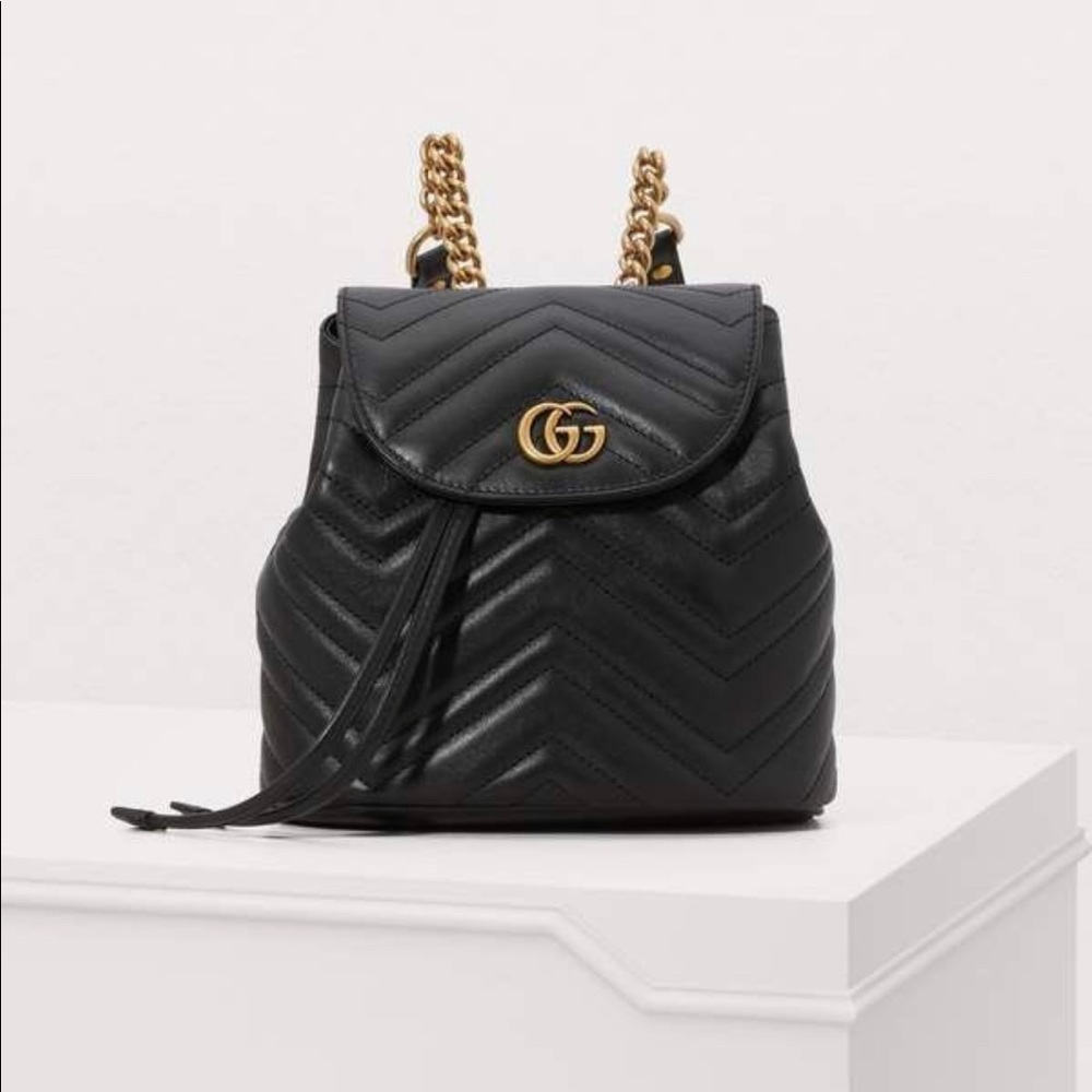 ❌SOLD❌🖤Gucci Marmont Mini Backpack🖤 - Picture 9 of 14